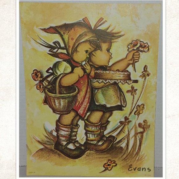 Lot of 5 Vtg 1960's Evans Lithograph Prints - 12" x 9" - Picture 6 of 7